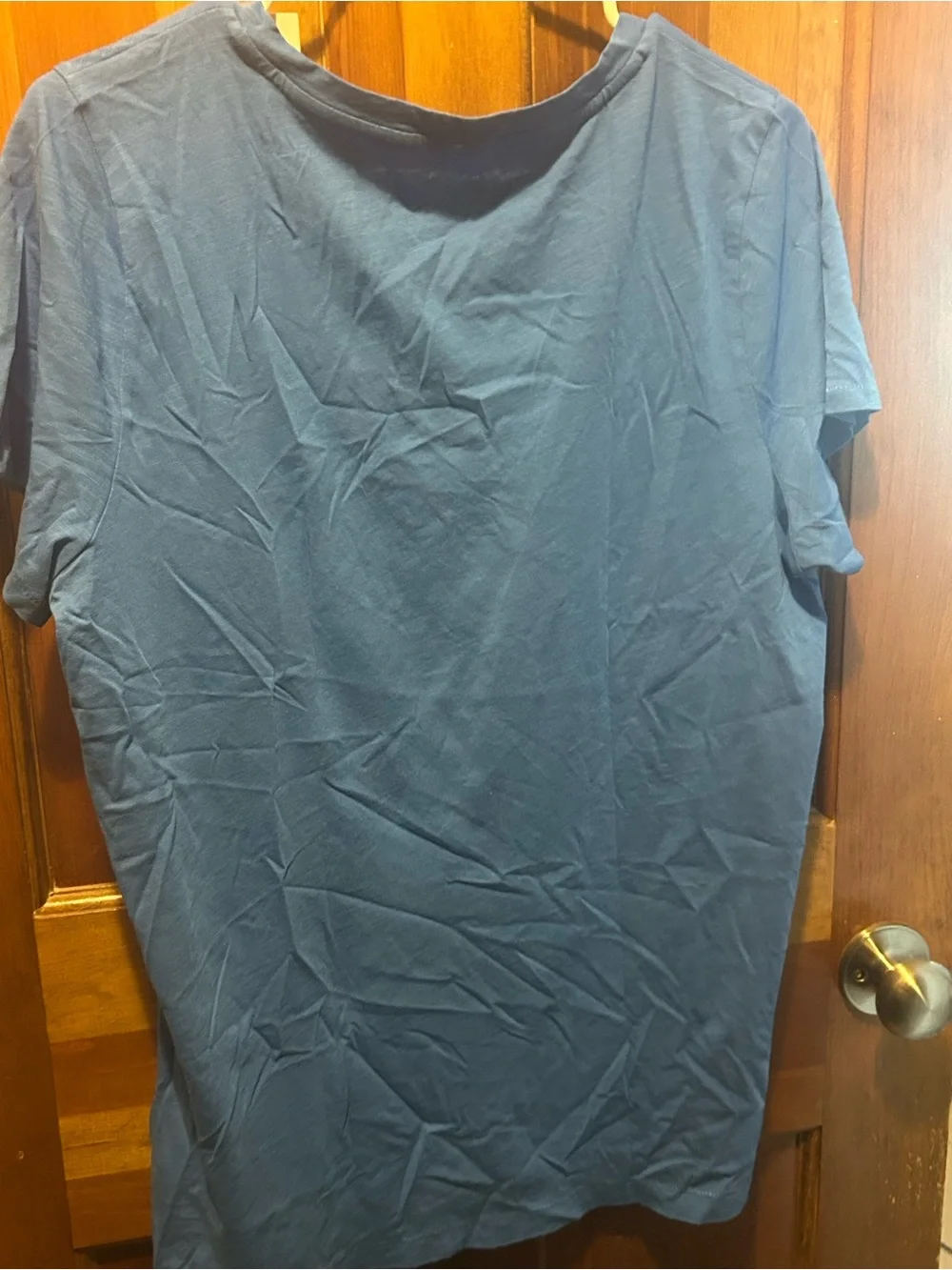 J. Crew Short Sleeve V-Neck T-Shirt in Blue